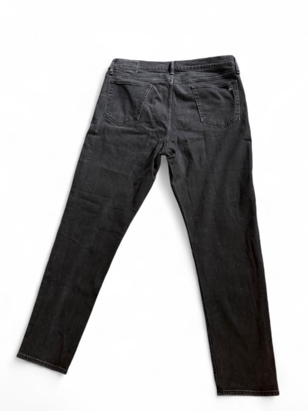 Men’s Rag & Bone Fit 2 Authentic Stretch Jeans in a Washed Black - Picture 7 of 8